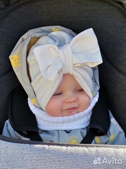 Комплект шапка тюрбан и снуд