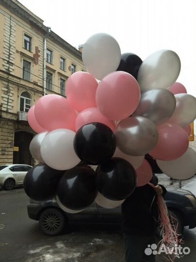 Черные воздушные шары