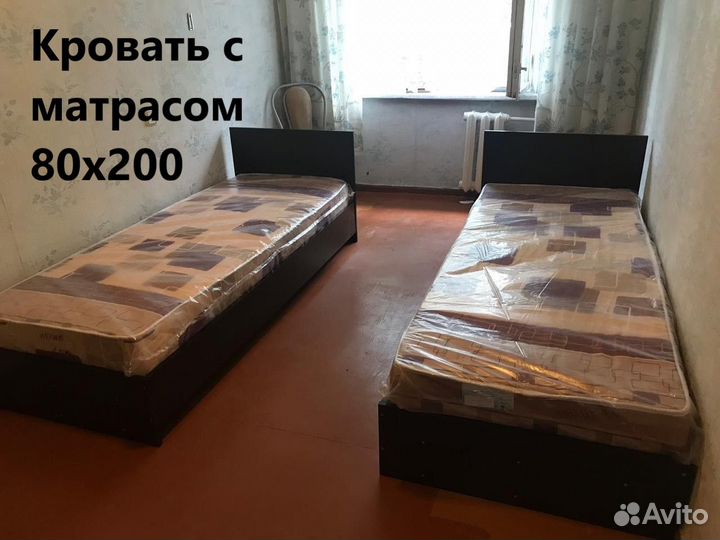 Кровать с матрасом 160х200,140х200,80х200