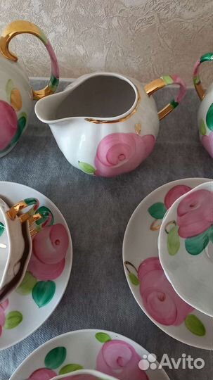 Чайный сервиз СССР Дулево, Розы Агашки