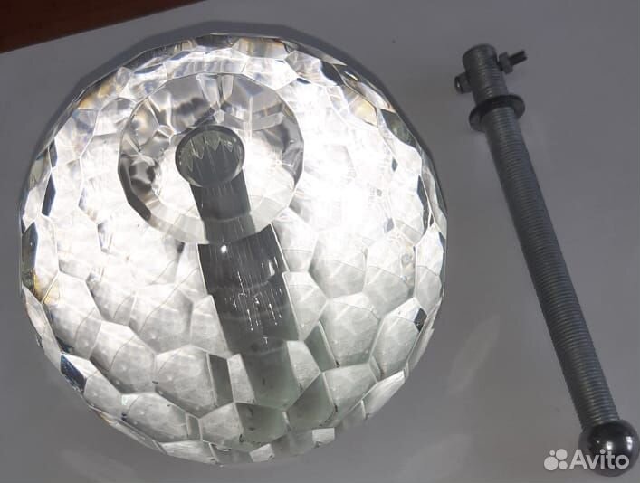 Шар стеклянный граненый декоративный с подвесом