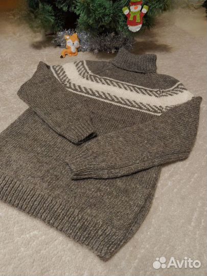Суперский Новый свитер ручной вязки шерсть 100
