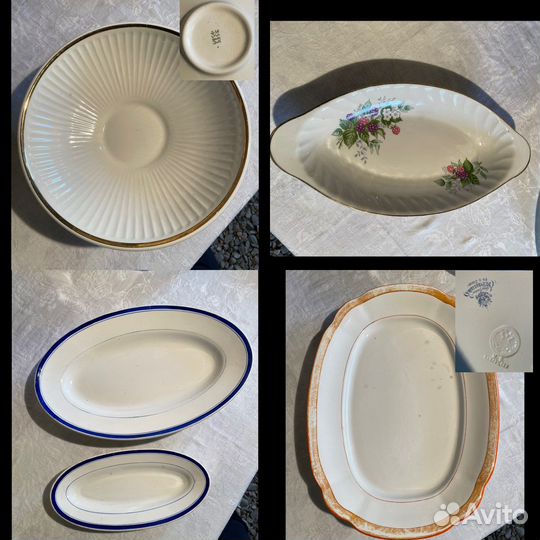 Блюдо, тарелка СССР, кузнецов, зик конаково