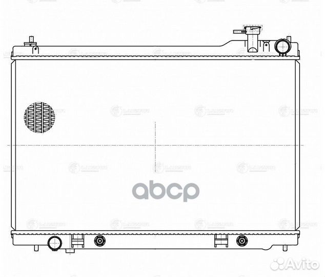 Радиатор охл. для а/м Infiniti FX35 (03) luzar