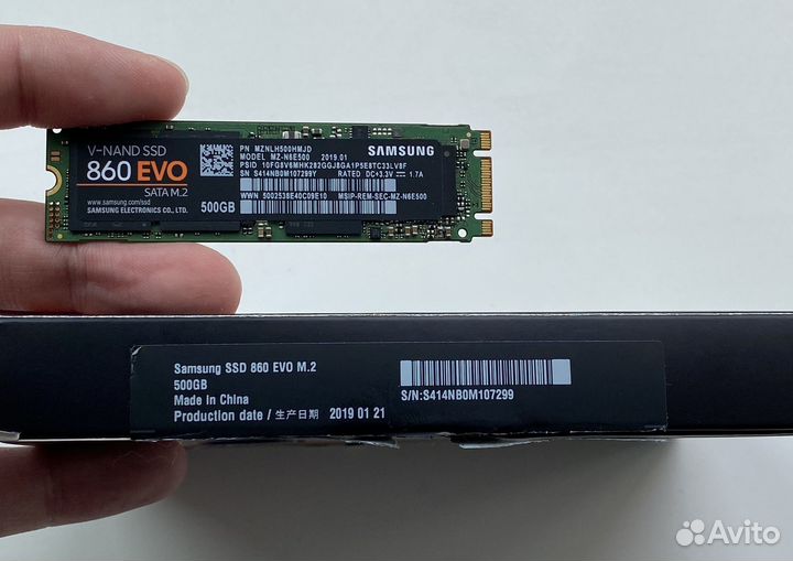 Ssd m2 Samsung 860 evo 500gb