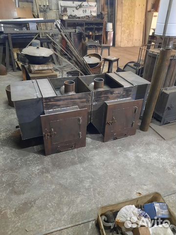 Печь для бани с баком