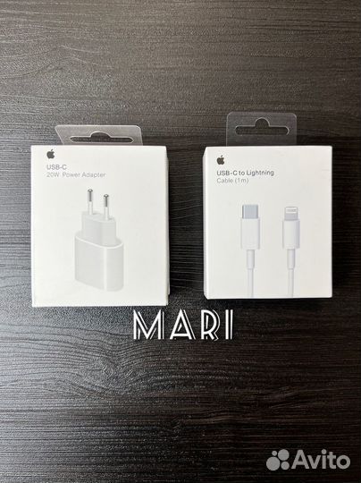 Зарядка на iPhone адаптер питания + кабель 20w