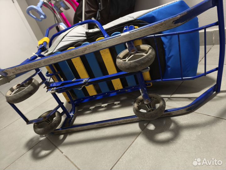 Санки ника с колёсами