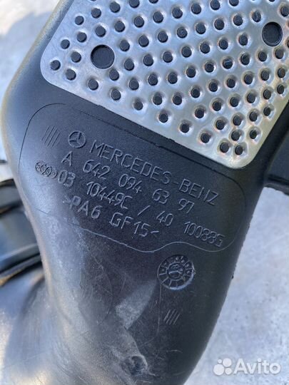 Патрубок с расходомером mercedes W 164