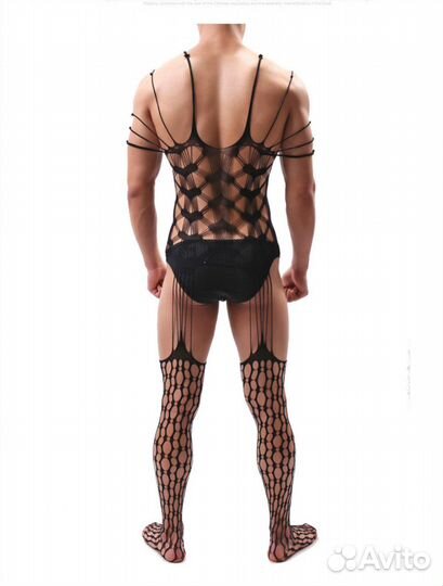 Боди мужское сеткой