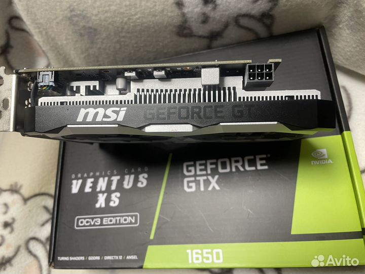 Видеокарта gtx 1650 4gb ocv3 на гарантии