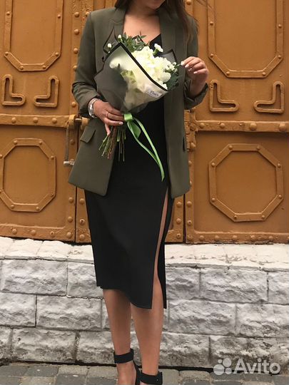 Пиджак оливковый женский hm 40-42 размер