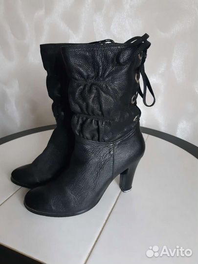 Ботильоны натуральная кожа 36 черные
