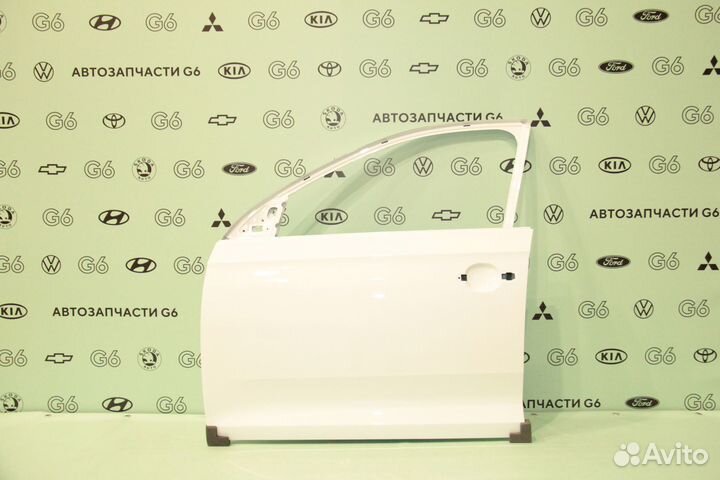 Дверь передняя белая левая Polo 2020 - 2024 год