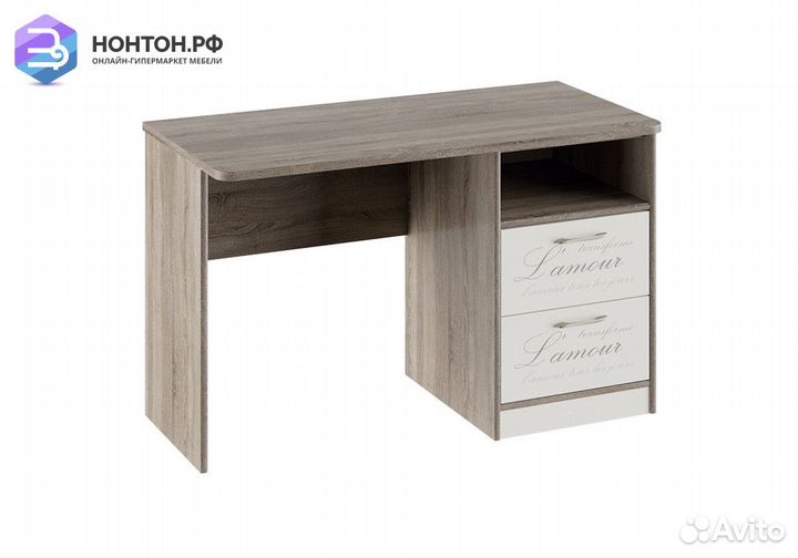 Письменный стол Брауни фон бежевый с рисунком / ду