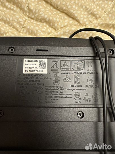 Клавиатура logitech K 120