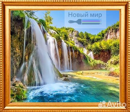 Алмазная живопись 2в1 (вышивка 40*50) мозаика