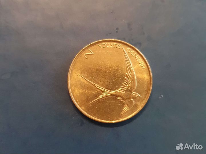 Монета Словения 2 Толара