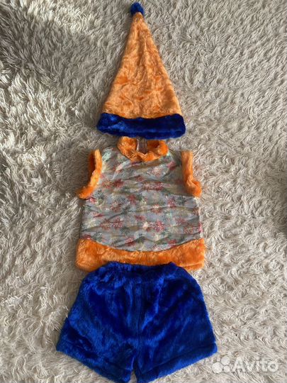 Новогодний костюм для мальчика гномик