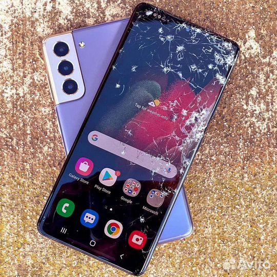 Стекло с Заменой Samsung S21 / S21+