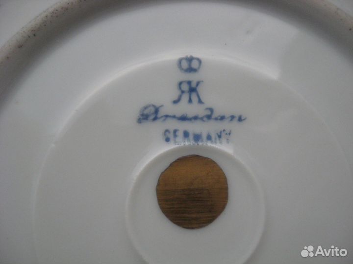 Антикварные блюдца ручная роспись