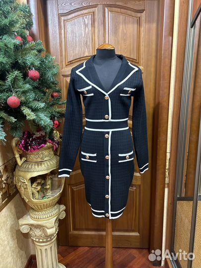 Bязаное платье