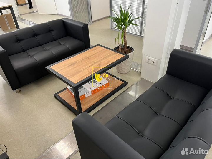 Журнальный стол в стиле лофт