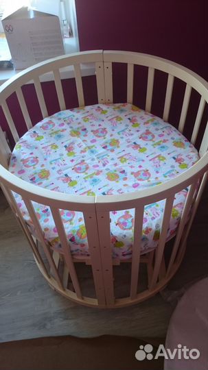 Детская кроватка трансформер с маятником