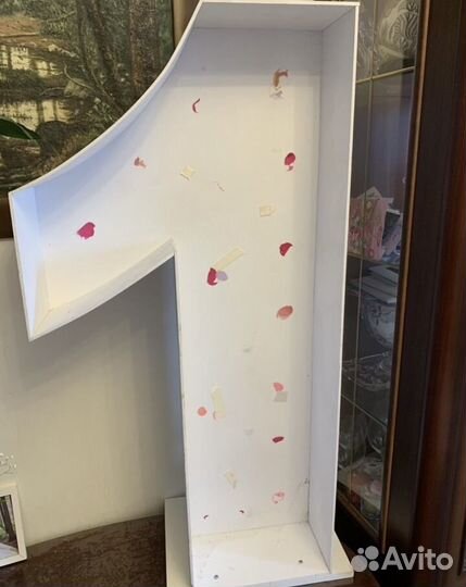 Цифра 1 на день рождения годик