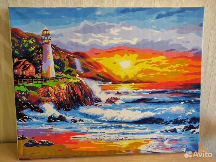 Картины Фэн Шуй. Единорог, Пионы. Маяк. Дом