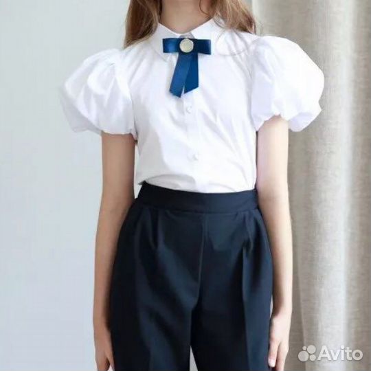 Новая детская школьная блузка рубашка