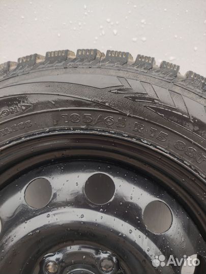 Зимняя резина с дисками r15 на rio, solaris