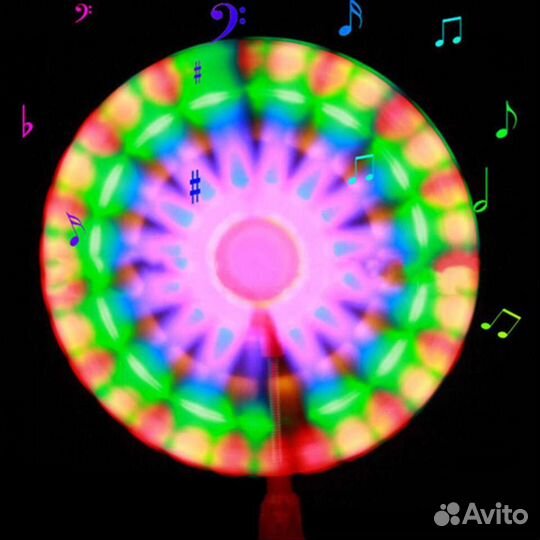 Вертушка на пружине светящаяся оптом