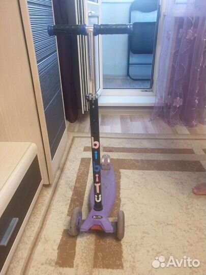 Самокат детский трехколесный светящиеся колеса