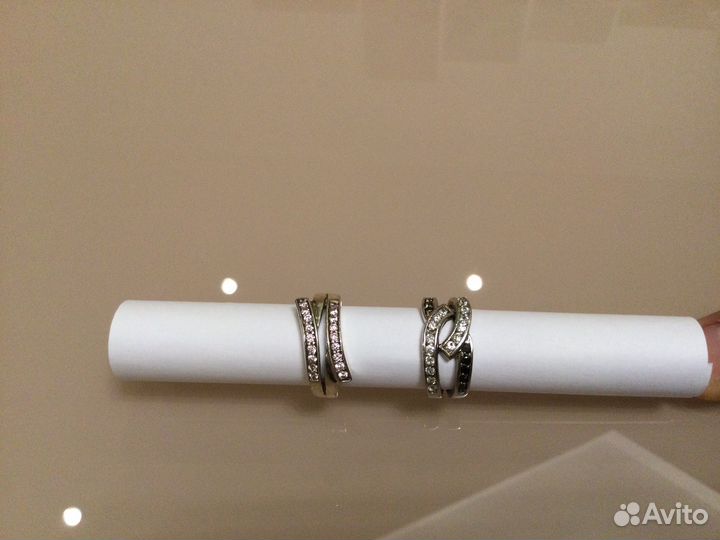 Кольца и серьги серебряные