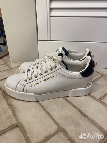 Кеды dolce&gabbana Leather sneakers