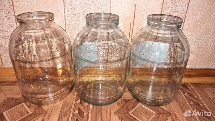 Банки стеклянные 3 литра бу мало