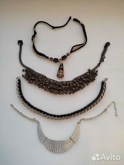 Колье на шею (чокеры) бижутерия