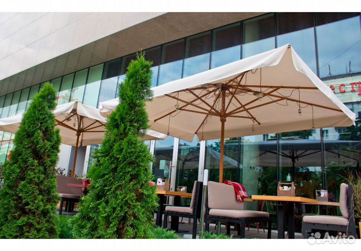 Зонт для дачи и сада. Зонт уличный боковой