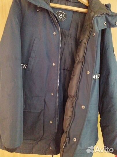 Пуховик зимний мужской удлиненный