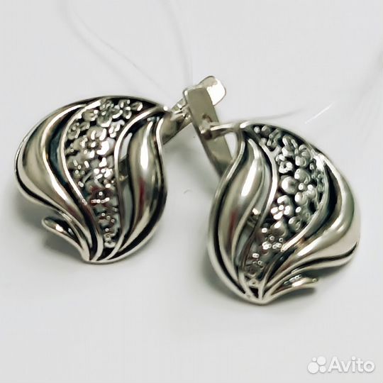 Серебряные серьги 925 пр 7,48 гр