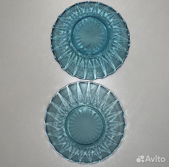 Голубое стекло СССР посуда