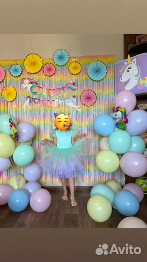 Фотозона единорог для детского праздника