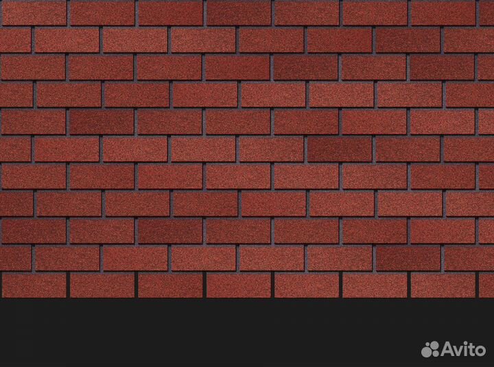 Гибкая черепица на стены Дёке Brick
