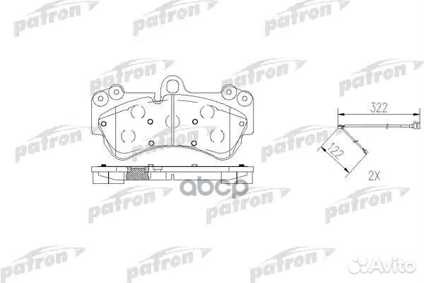 Колодки тормозные дисковые передн porsche: caye