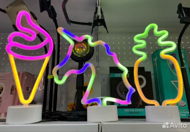 Декоративные неоновые светильники