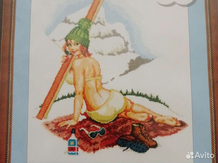 Лыжница Набор по вышивке