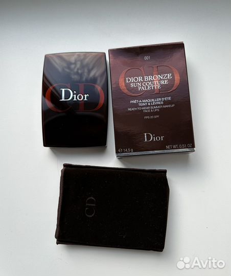 Dior пудра бронзер хайлайтер 001