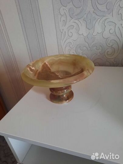 Часы+чаша из оникса