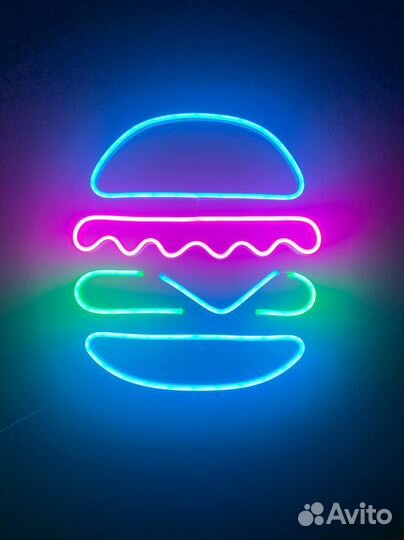 Неоновая вывеска. Дизайн в подарок